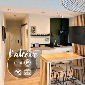L'alcôve - T2 Calme, Terrasse & Parking privé